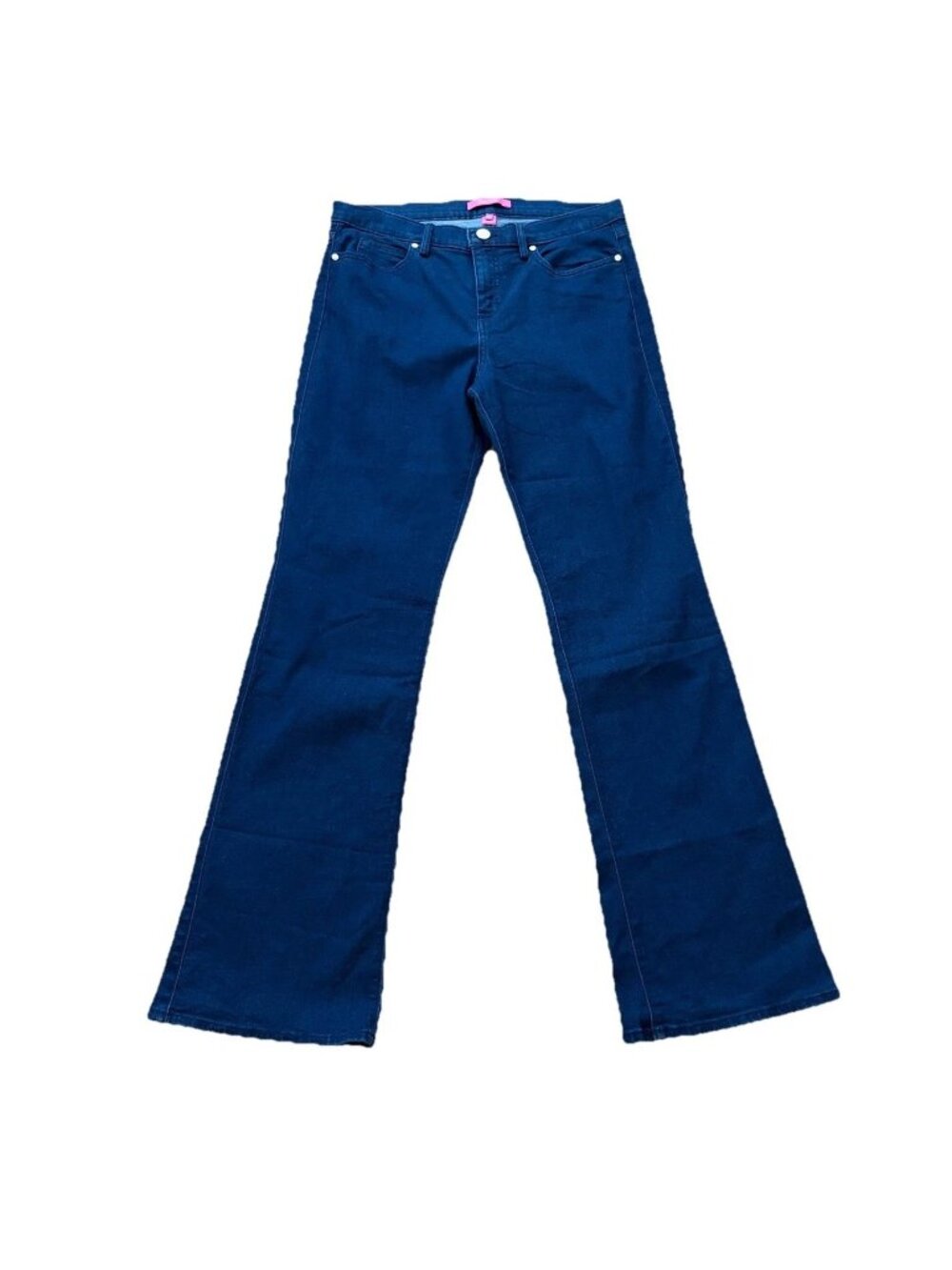 Lilly Pulitzer Size 12 High Rise Flare Leg Jeans 32” Inseam EUC Dark Wash
